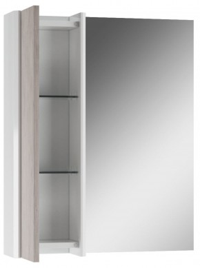 Шкаф-зеркало Uno 60 Дуб серый левый/правый Домино (DU1503HZ) в Когалыме - kogalym.ok-mebel.com | фото 3