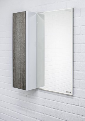 Шкаф-зеркало Uno 60 Дуб серый левый/правый Домино (DU1503HZ) в Когалыме - kogalym.ok-mebel.com | фото 8