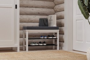 Скамья 85х50 Кантри для обуви белая в Когалыме - kogalym.ok-mebel.com | фото 4