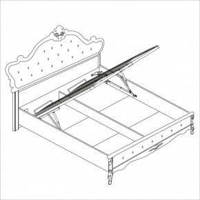 Спальня Мишель 5-ти ств (белый матовый/экокожа) в Когалыме - kogalym.ok-mebel.com | фото 4