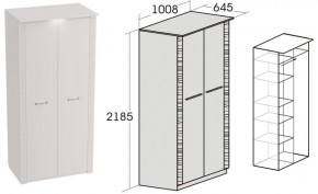 Спальный гарнитур Элана (модульная) Бодега белая в Когалыме - kogalym.ok-mebel.com | фото 10