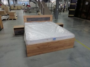 МСП-1 Кровать двойная универсальная 1600 с основанием (Дуб золотой/Камень темный) в Когалыме - kogalym.ok-mebel.com | фото 8