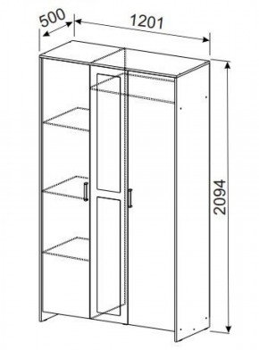 Спальный гарнитур МСП-1 (Ясень Анкор светлый) 1400 в Когалыме - kogalym.ok-mebel.com | фото 9