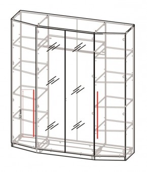 Спальный гарнитур Роксана (модульный) ЯШС в Когалыме - kogalym.ok-mebel.com | фото 3