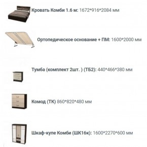 Спальный гарнитур Юнона (вариант-1) в Когалыме - kogalym.ok-mebel.com | фото 3