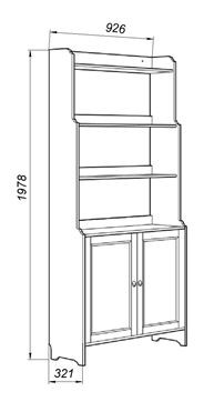 Стеллаж 20 Вествик, массив сосны, цвет белый в Когалыме - kogalym.ok-mebel.com | фото 2