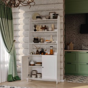 Стеллаж 20 Вествик, массив сосны, цвет белый в Когалыме - kogalym.ok-mebel.com | фото 4