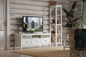 Стеллаж 420 Кантри, массив сосны, цвет белый в Когалыме - kogalym.ok-mebel.com | фото 4