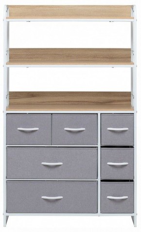 Стеллаж комбинированный Ноа в Когалыме - kogalym.ok-mebel.com | фото 2
