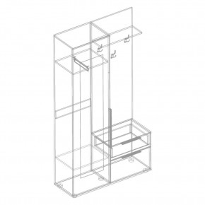 СТИЛ Прихожая (модульная) в Когалыме - kogalym.ok-mebel.com | фото 3