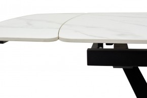 Стол ALATRI 120 MATT WHITE MARBLE SOLID CERAMIC / BLACK, ®DISAUR в Когалыме - kogalym.ok-mebel.com | фото 5