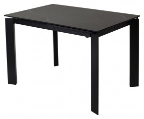 Стол CORNER 120 MATT BLACK MARBLE SOLID CERAMIC / BLACK, ®DISAUR в Когалыме - kogalym.ok-mebel.com | фото