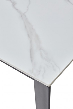 Стол CORNER 120 MATT WHITE MARBLE SOLID CERAMIC / BLACK, ®DISAUR в Когалыме - kogalym.ok-mebel.com | фото 8