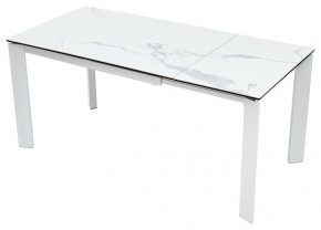 Стол CORNER 120 MATTE STATUARIO Белый мрамор матовый керамика, стекло/ белый каркас, ®DISAUR в Когалыме - kogalym.ok-mebel.com | фото 3