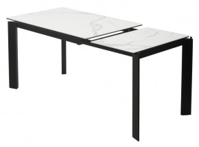 Стол CORNER 120 MATTE STATUARIO Белый мрамор матовый керамика, стекло/ черный каркас, ®DISAUR в Когалыме - kogalym.ok-mebel.com | фото 4