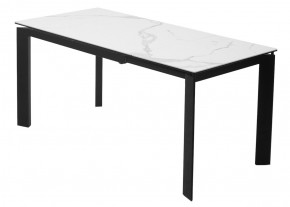Стол CORNER 120 MATTE STATUARIO Белый мрамор матовый керамика, стекло/ черный каркас, ®DISAUR в Когалыме - kogalym.ok-mebel.com | фото 6