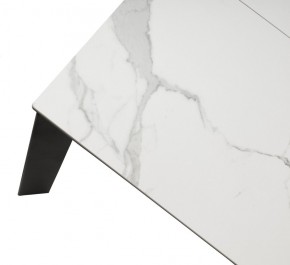 Стол CORNER 120 MATTE STATUARIO Белый мрамор матовый керамика, стекло/ черный каркас, ®DISAUR в Когалыме - kogalym.ok-mebel.com | фото 8