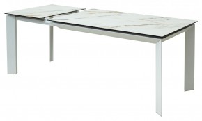 Стол CREMONA 160 KL-188 Контрастный мрамор / белый каркас, ®DISAUR в Когалыме - kogalym.ok-mebel.com | фото 6