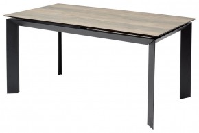 Стол CREMONA 180 KL-61 Под дерево, итальянская керамика / черный каркас, ®DISAUR в Когалыме - kogalym.ok-mebel.com | фото 5