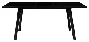 Стол ФИН 120 Черный, стекло/ Черный каркас М-City в Когалыме - kogalym.ok-mebel.com | фото 1