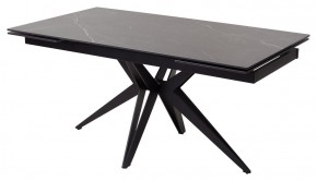 Стол FORIO 160 MATT BLACK MARBLE SOLID CERAMIC / BLACK, ®DISAUR в Когалыме - kogalym.ok-mebel.com | фото