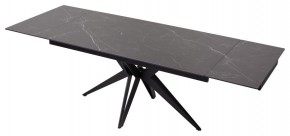 Стол FORIO 160 MATT BLACK MARBLE SOLID CERAMIC / BLACK, ®DISAUR в Когалыме - kogalym.ok-mebel.com | фото 5