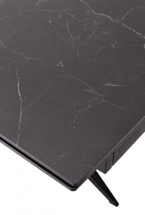 Стол FORIO 160 MATT BLACK MARBLE SOLID CERAMIC / BLACK, ®DISAUR в Когалыме - kogalym.ok-mebel.com | фото 9