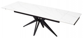 Стол FORIO 160 MATT WHITE MARBLE SOLID CERAMIC / BLACK, ®DISAUR в Когалыме - kogalym.ok-mebel.com | фото 7