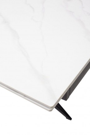 Стол FORIO 160 MATT WHITE MARBLE SOLID CERAMIC / BLACK, ®DISAUR в Когалыме - kogalym.ok-mebel.com | фото 9