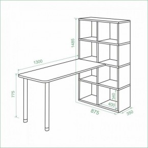 Стол компьютерный Bartolo в Когалыме - kogalym.ok-mebel.com | фото 3