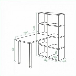 Стол компьютерный Bartolo в Когалыме - kogalym.ok-mebel.com | фото 2