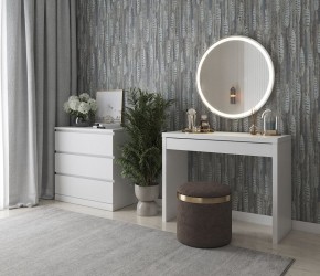 Стол косметический Энкель 100 белый в Когалыме - kogalym.ok-mebel.com | фото 4