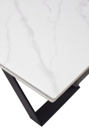 Стол LIVORNO 180 MATT WHITE MARBLE SOLID CERAMIC / BLACK, ®DISAUR в Когалыме - kogalym.ok-mebel.com | фото 9