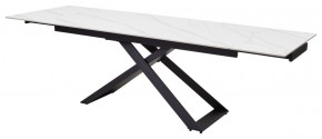 Стол LIVORNO 180 MATT WHITE MARBLE SOLID CERAMIC / BLACK, ®DISAUR в Когалыме - kogalym.ok-mebel.com | фото 8