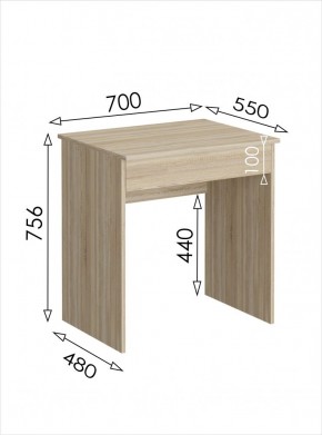 Стол письменный мини с ящиком Салоу в Когалыме - kogalym.ok-mebel.com | фото 3