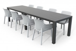 Стол раскладной Джули (Julie Double table 2 configurations) Графит в Когалыме - kogalym.ok-mebel.com | фото 7