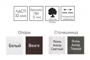 Стол раскладной Ялта-2 (опоры массив резной) в Когалыме - kogalym.ok-mebel.com | фото 4