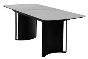 Стол RASMUS 160 TL-45 Белый мрамор, испанская керамика / черный каркас, ®DISAUR в Когалыме - kogalym.ok-mebel.com | фото 4