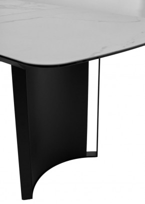 Стол RASMUS 160 TL-45 Белый мрамор, испанская керамика / черный каркас, ®DISAUR в Когалыме - kogalym.ok-mebel.com | фото 7