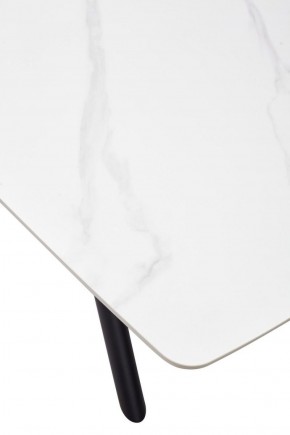Стол RIVOLI 140 MATT WHITE MARBLE SOLID CERAMIC / BLACK, ®DISAUR в Когалыме - kogalym.ok-mebel.com | фото 9