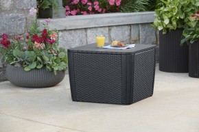 Стол-сундук Лузон Плюс (Luzon Plus Flat Wicker), графит в Когалыме - kogalym.ok-mebel.com | фото