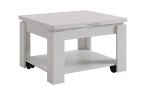 Стол журнальный Адам-1 (белый рамух) в Когалыме - kogalym.ok-mebel.com | фото 1