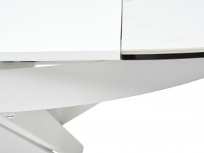 Стол TRENTO 120 HIGH GLOSS STATUARIO Белый мрамор глянцевый, керамика/ белый каркас, ®DISAUR в Когалыме - kogalym.ok-mebel.com | фото 10