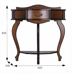 Стол туалетный Джульетта Л в Когалыме - kogalym.ok-mebel.com | фото 11
