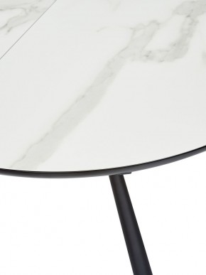 Стол VOLAND BIANCO TL-45 испанская керамика/ BLACK "белый мрамор" М-City в Когалыме - kogalym.ok-mebel.com | фото 2