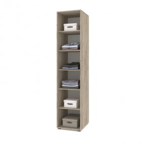 СТОУН С13 Шкаф-пенал (дуб золотой/графит) в Когалыме - kogalym.ok-mebel.com | фото 3