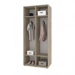 СТОУН С21 Шкаф 2-х створчатый (серый дуб/белый) в Когалыме - kogalym.ok-mebel.com | фото 3