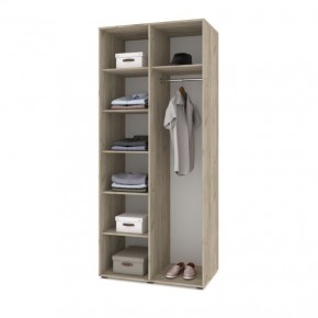 СТОУН С22 Шкаф 2-х створчатый (серый дуб/белый) в Когалыме - kogalym.ok-mebel.com | фото 3