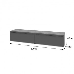 СТОУН С72 Тумба ТВ (золотой дуб/графит) в Когалыме - kogalym.ok-mebel.com | фото 2
