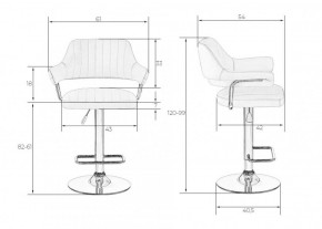 Стул барный DOBRIN CHARLY LM-5019 (белый) в Когалыме - kogalym.ok-mebel.com | фото 2